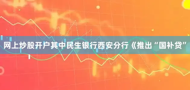 网上炒股开户其中民生银行西安分行《推出“国补贷”